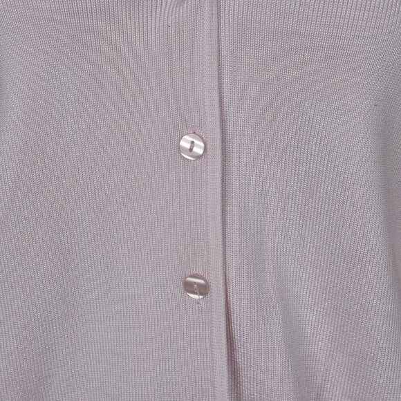 Preston & York Pale Pink Button Front Cardigan Sweater V-Neck Size Large - Picture 3 of 8